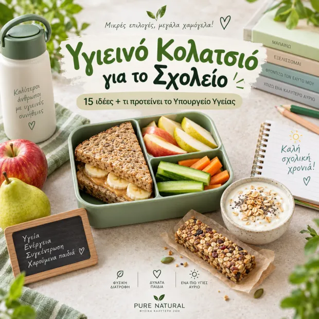 Υγιεινό Κολατσιό για το Σχολείο: 15 Εύκολες Ιδέες