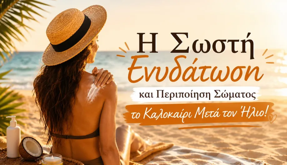 Η Σωστή Ενυδάτωση και Περιποίηση Σώματος το Καλοκαίρι Μετά τον Ήλιο!
