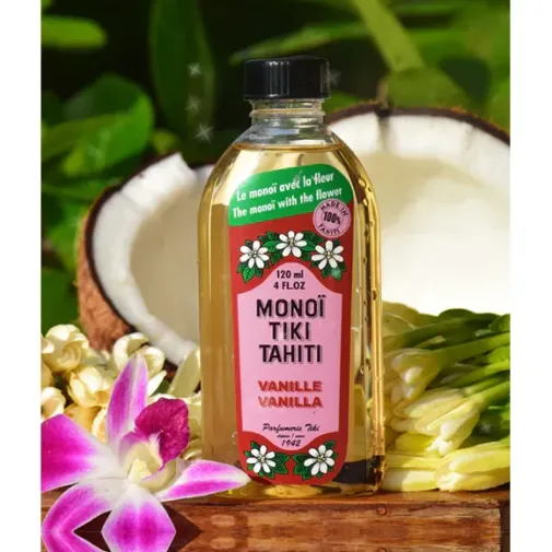 Monoi Tiki Tahiti Vanilla Λάδι Σώματος για Πρόσωπο Μαλλιά και Σώμα 120ml