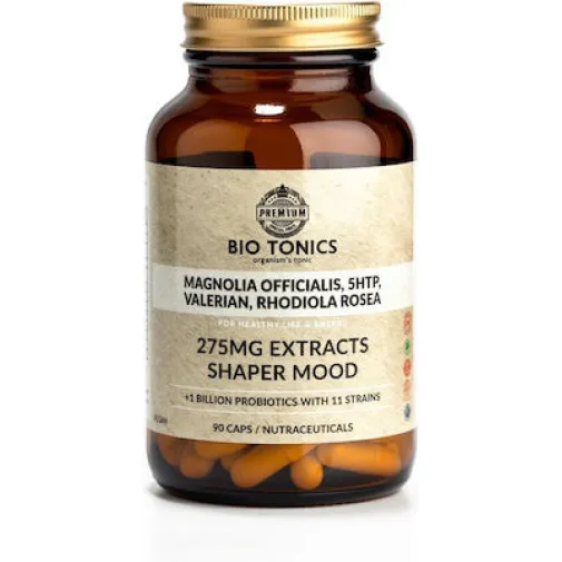 Bio Tonics Magnolia Officialis Rhodiola Rosea 5HTP 275mg 90 φυτικές κάψουλες