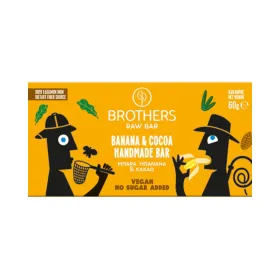 Brothers Healthy Food Μπάρα Raw Μπανάνα και Κακάο 60gr 