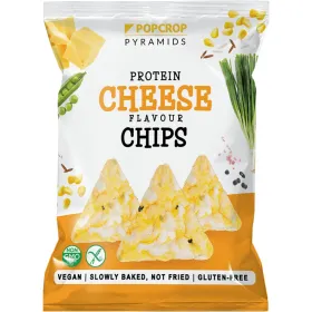 Chips Πρωτεΐνης με Γεύση Τυρί και Κρεμμύδι 60gr Popcrop