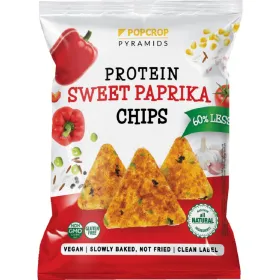 Chips Πρωτεΐνης με Πάπρικα Γλυκιά 60gr Popcrop