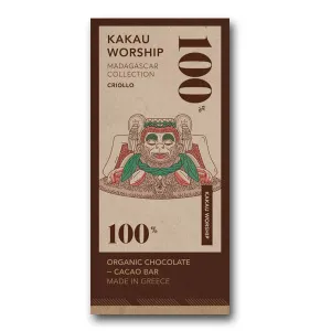Kakau Worship Madagascar Collection Βιολογική Σοκολάτα Υγείας Vegan 100% Κακάο 75g