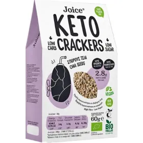 Joice Βιολογικά Crackers Keto Σπόροι Chia 60gr