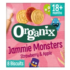 Organix Βιολογικά Μίνι Μπισκοτάκια με Γέμιση Μαρμελάδα +18m 64gr