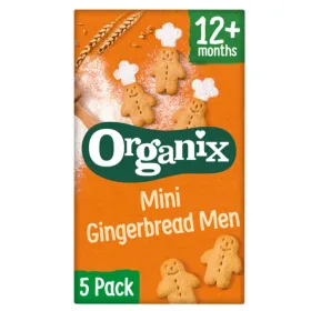 Organix Βιολογικά Μπισκότα Ολικής Mini Gingerbread +12m (5x20gr)