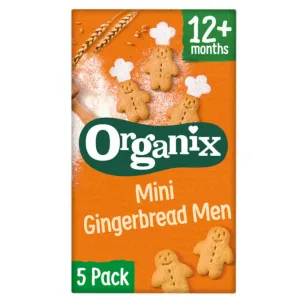 Organix Βιολογικά Μπισκότα Ολικής Mini Gingerbread +12m (5x20gr)