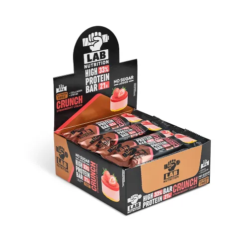 Κουτί Μπάρα Πρωτεΐνης Lab Nutrition Φράουλα (12x65g)