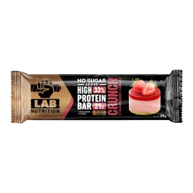 Μπάρα Πρωτεΐνης Lab Nutrition Strawberry Cream με 33% Πρωτεΐνη 65gr