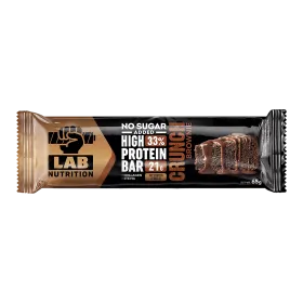 Μπάρα Πρωτεΐνης Lab Nutrition Crunch Brownie με 33% Πρωτεΐνη 65gr