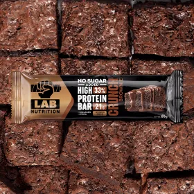 Μπάρα Πρωτεΐνης Lab Nutrition Crunch Brownie με 33% Πρωτεΐνη 65gr