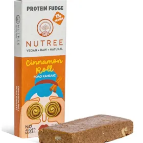 Nutree Fudge Μπάρα με 15gr Πρωτεΐνης και Γεύση Cinnamon Roll 50gr