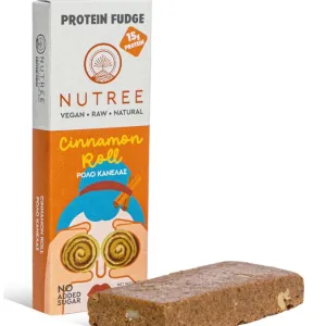 Nutree Fudge Μπάρα με 15gr Πρωτεΐνης και Γεύση Cinnamon Roll 50gr
