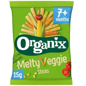 Organix Βιολογικά Στικς Λαχανικών Melty Veggie +7m 15gr