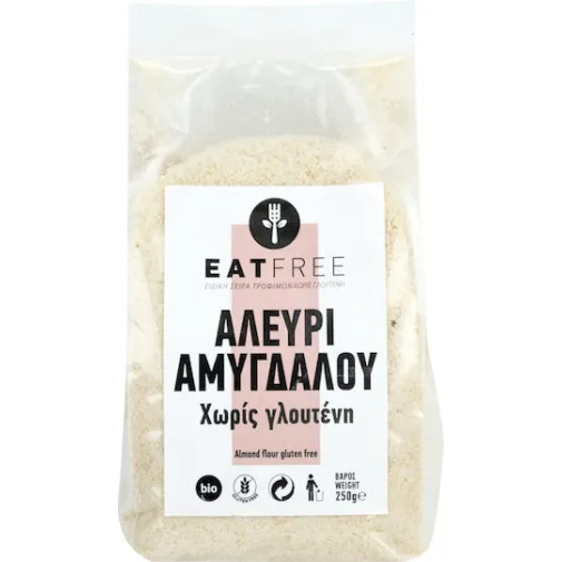 Βιολογικό Αλεύρι Αμυγδάλου Χωρίς Γλουτένη 250gr Eat Free
