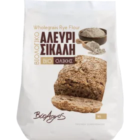 Βιολογικό Αλεύρι Σίκαλης Ολικής Άλεσης 1kg Βιο Αγρός 