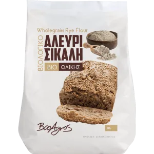 Βιολογικό Αλεύρι Σίκαλης Ολικής Άλεσης 1kg Βιο Αγρός 