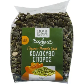 Βιολογικοί Κολοκυθόσποροι Ωμοί 250gr Βιο Αγρός 