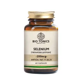 Bio Tonics Selenium 200mcg 60 Κάψουλες