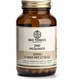 Bio Tonics Zinc Picolinate 22mg 90 φυτικές κάψουλες