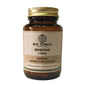 Bio Tonics Berberine + NAD 420mg 30 Φυτικές Κάψουλες