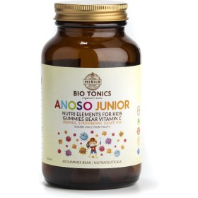 Bio Tonics Anoso Junior Βιταμίνη C για Ενίσχυση του Ανοσοποιητικού 60mg 60 ζελεδάκια