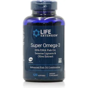 Life Extension Super Omega 3 EPA/DHA Sesame Lignans-Olive 120 Μαλακές Κάψουλες