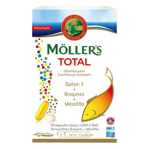 Moller's Total Ιχθυέλαιο 28 κάψουλες