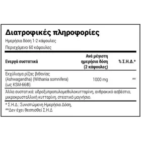 Natural Doctor Ashwagandha Ksm-66 500mg 60 κάψουλες