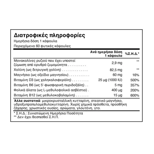 Natural Doctor Healthy Lipid 60 φυτικές κάψουλες
