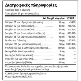 Natural Doctor B-Complex Active Συμπλήρωμα Διατροφής με Βιταμίνες του Συμπλέγματος Β 60 κάψουλες