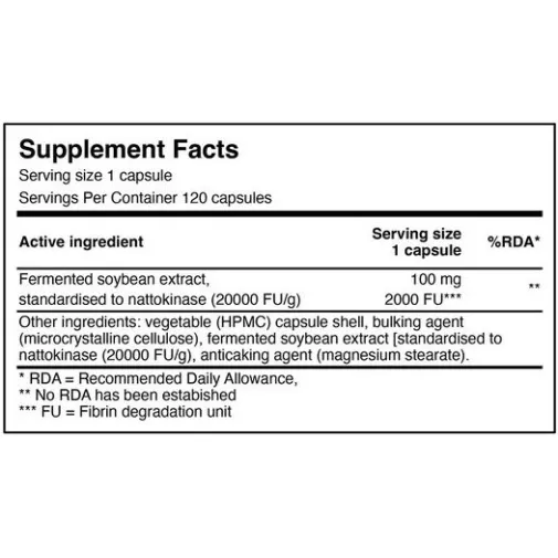 Natural Doctor Nattokinase 2000 FU 120 φυτικές κάψουλες