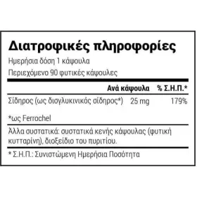 Natural Doctor Iron Softly Absorbed 25mg 25mg 90 φυτικές κάψουλες