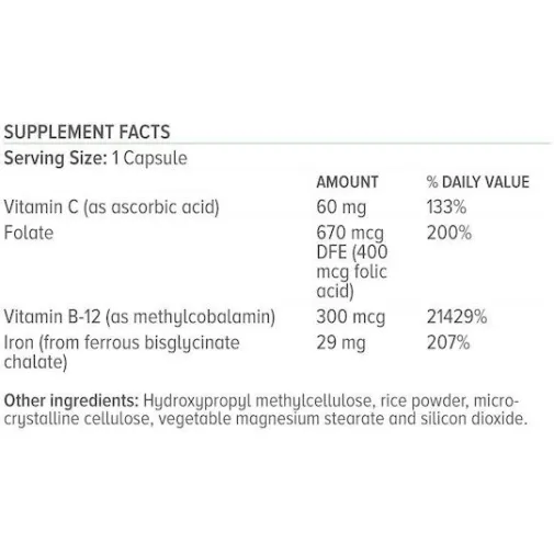 Natural Vitamins Chelate Iron Formula 50 κάψουλες