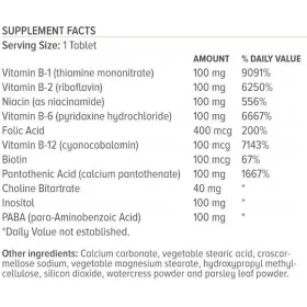 Natural Vitamins B-100 Complex 100mg 30 ταμπλέτες
