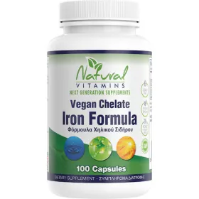 Natural Vitamins Ιron Chelate 100 Κάψουλες