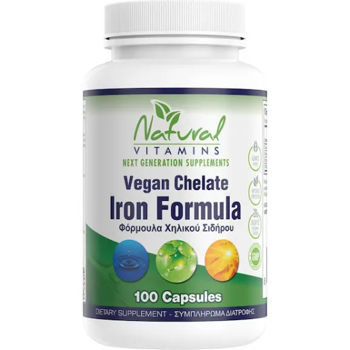 Natural Vitamins Ιron Chelate 100 Κάψουλες