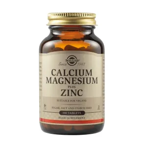 Solgar Calcium Magnesium Plus Zinc 100 Ταμπλέτες
