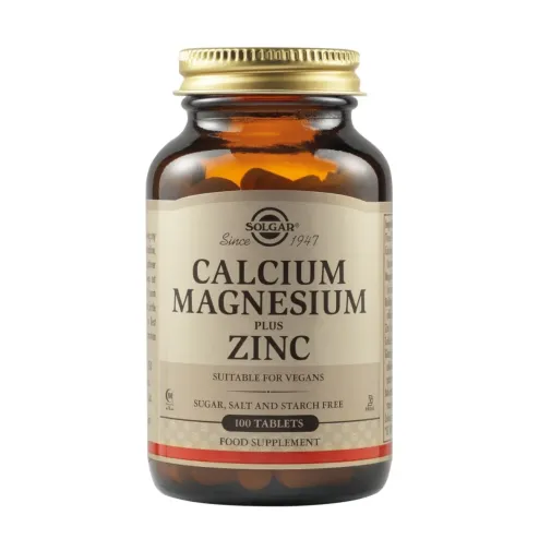 Solgar Calcium Magnesium Plus Zinc 100 Ταμπλέτες