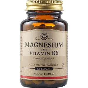Solgar Magnesium with Vitamin B6 100 Ταμπλέτες