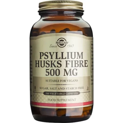 Solgar Psyllium Husk Fibre 500mg 200 Φυτικές Κάψουλες
