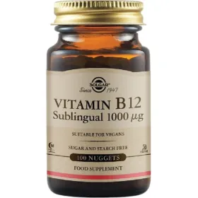 Solgar Vitamin B12 1000mcg 100 Υπογλώσσια Δισκία