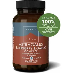 TerraNova Astragalus, Elderberry and Garlic 100 Φυτικές Κάψουλες