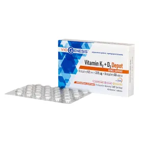 Viogenesis Vitamin K2 (MK-7) 225mcg + D3 4000 IU Depot 60 ταμπλέτες