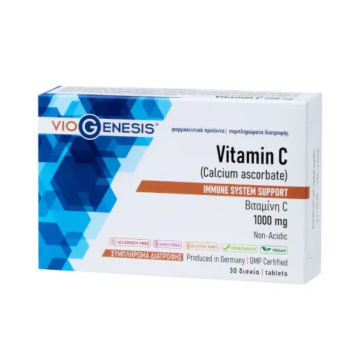 Viogenesis Vitamin C 1000mg 30 ταμπλέτες
