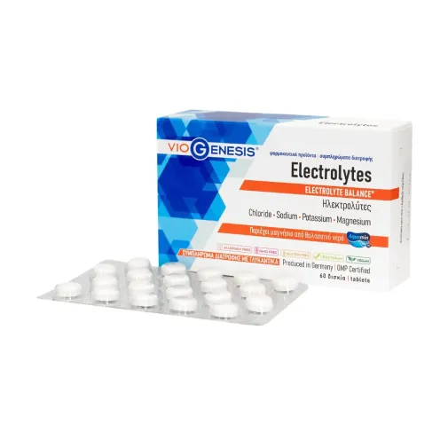Viogenesis Electrolytes Συμπλήρωμα Διατροφής με Ηλεκτρολύτες Vegan 60 δισκία