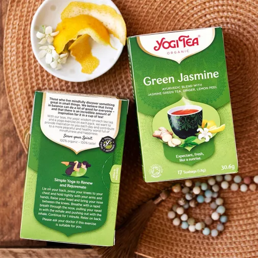 Yogi Tea Green Jasmine  Βιολογικό Μείγμα Βοτάνων 17 Φακελάκια
