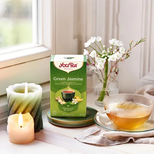 Yogi Tea Green Jasmine  Βιολογικό Μείγμα Βοτάνων 17 Φακελάκια