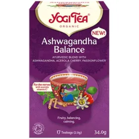 Yogi Tea Ashwaganha Balance Βιολογικό Μείγμα Βοτάνων 17 Φακελάκια